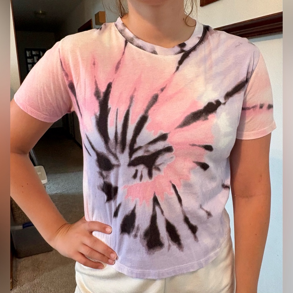 Hollister Women’s Tie-Dye Cropped Tee, Size Small